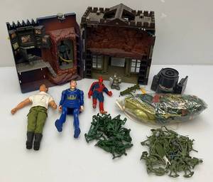 lot 166 image: Misc. Action Figures, Batman  Wayne Manor & More