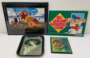 lot 167 image: Misc. Including Disney Sign, Coca Cola Serving Tray & More