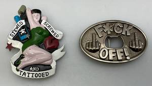 lot 176 image: Vintage Novelty Belt Buckles