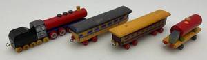 lot 188 image: Vintage Wooden Chechoslovokian Wooden Train