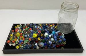lot 202 image: Vintage Marbles (Some Glow Under UV Light)