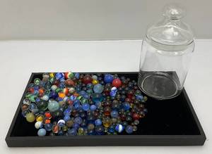 lot 205 image: Vintage Marbles (Some Glow Under UV Light)