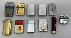 lot 11 image: Misc. Vintage Lighters Including Zippo & More