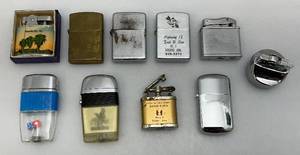 lot 12 image: Misc. Vintage Lighters Including Zippo & More