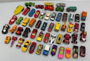 lot 16 image: Misc. Miniature Die-Cast Cars Including HotWheels & More