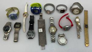 lot 19 image: Group Of Misc. Wrist Watches Including Elgin & More