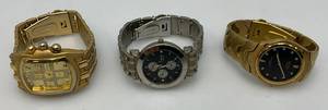 lot 21 image: Mens Wrist Watches Including Armatron Diamond, Geneva, & Sheffield