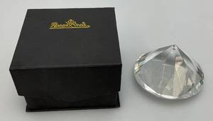 lot 53 image: Rosenthal Diamond Shape Paperweight With Box