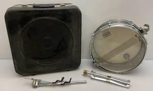 lot 71 image: Used Slingerland Snare Drum 14 With Collapsible Stand & Hard Protective Carrying Case