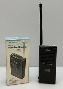lot 100 image: Vintage Realistic No. 20-106 VHF HILO Aircraft UHF Portable Scanner (NIB) Never Used