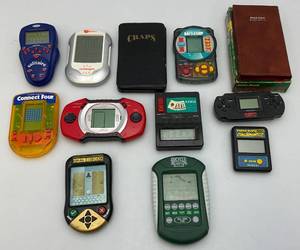 lot 115 image: Misc. Electric Handheld Games  (Some Vintage)