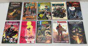 lot 212 image: Misc. Thicker Paperback Comics Including Wolverine & More