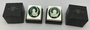lot 241 image: 1977 Franklin Mint Baccarat Sulfide Paperweights Including Alexander The great & Peter The Great (In Misc. Boxes)