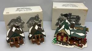 lot 244 image: Department 56  Fishermans Nook Resort & Fishermans Nook  Cabins In Original Box
