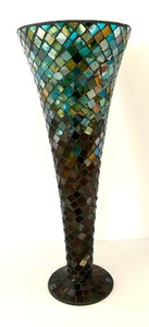 lot 27 image: Mosaic Style Vase