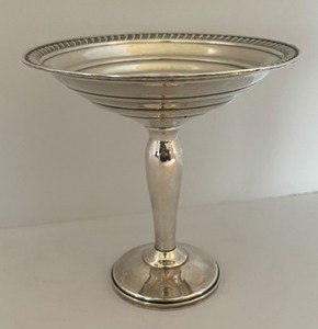 Vintage Weighted Sterling Silver Compote Dish