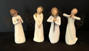 Four Willow Tree Figurines