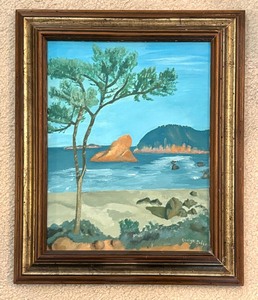 Seaside Motif Original Painting by Evelyn Zahner