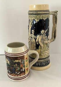 Two Vintage Steins