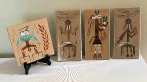 Four Southwestern Style Sand Art Plaques