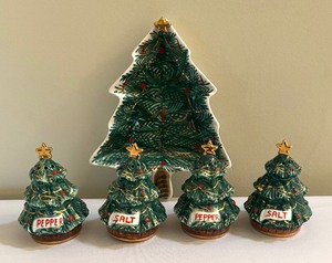 Festive Italian Platter and SaltPepper Shakers