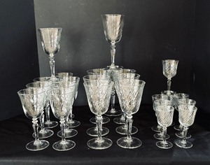 Swirled Stemware Service for Eight