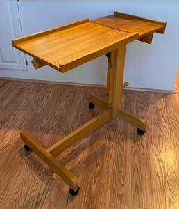 Portable Adjustable Desk on Casters