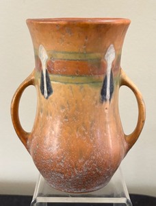 lot 6A image: Roseville Pottery Monticello Vase