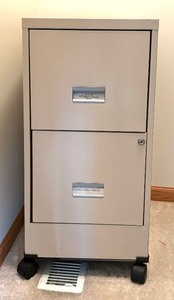 Fine File Cabinet on Casters