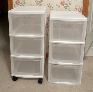 Plastic Organizational Drawers