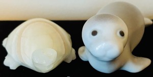 Lot of 2 Small Animal Sculptures