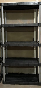 Storage by Rubbermaid 5 Shelves Heavy Duty Silver and Black