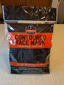 lot 414 image: New ergodyne Tenacious Work Gear 3 Pack Contoured Face Mask Size LgXL P