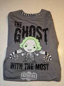 lot 415 image: New Beetlejuice Womens Top The Ghost With The Most Gray Size Medium P