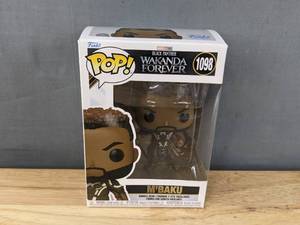 lot 134M image: Brand New Funko Pop Black Panther Wakanda Forever MBaku #1098 Figure V