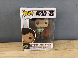 lot 56M image: Brand New Funko Pop Star Wars The Mandalorian With Grogu #461 Figure V
