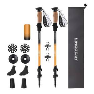 lot 83 image: Brand New KINGGEAR Walking Stick, Lightweight 7075 Aluminum Adjustable Hiking Poles B