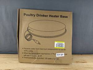 lot 134 image: Poultry Drinker Heater Base B