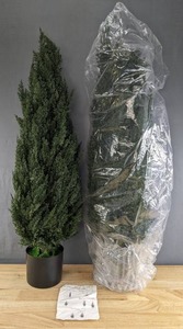 lot 36 image: 2 New 3.5 Ft. Artificial Cedar Trees B
