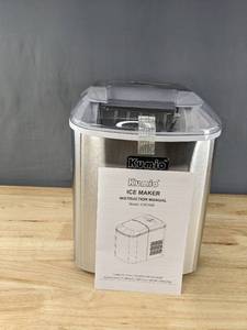 lot 63 image: New Kumio Stainless Steel Ice Maker (Model ICM1508) B