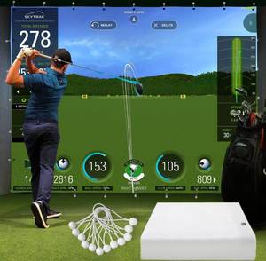 lot 62 image: New Golf Simulator Impact Screen for Golf Training IndoorOutdoor $119.99 Retail B
