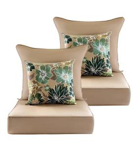 lot 107 image: New 24x24 Outdoor Deep Seat Cushion Set Beige $149.99 Retail B