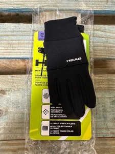 lot 145 image: New Head Mens Touchscreen Running Gloves - Black  XS