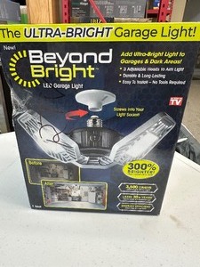 lot 187 image: Beyond Bright LED Garage Light - Ultra Bright with 3 Adjustable  Aimable Heads 3500 Lumens