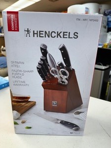 lot 96 image: Henckels Compass 10-piece Knife Block Set