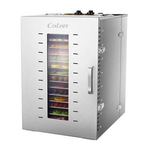 lot 4 image: COLZER Commerical Grade 16 Tray Food Dehydrator Stainless Steel,  Dehydrators Dryer for Fruit, Meat, Beef, Jerky, Herbs with Adjustable Timer and Temperature Control
