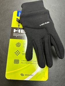 lot 70 image: New Head Mens Touchscreen Running Gloves - Black - L  Large