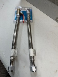 lot 115 image: Shark Bite Max 34 in. Push-to-Connect x 34 in. FIP Corrugated Stainless Steel Water Heater Connection Kit