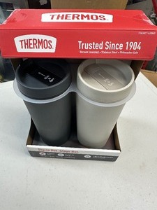 lot 75 image: THERMOS Travel Tumblers 2-Pack Stainless Steel