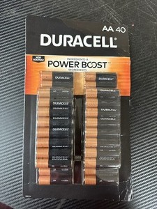 lot 165 image: New 40 Pack of Duracell AA Batteries